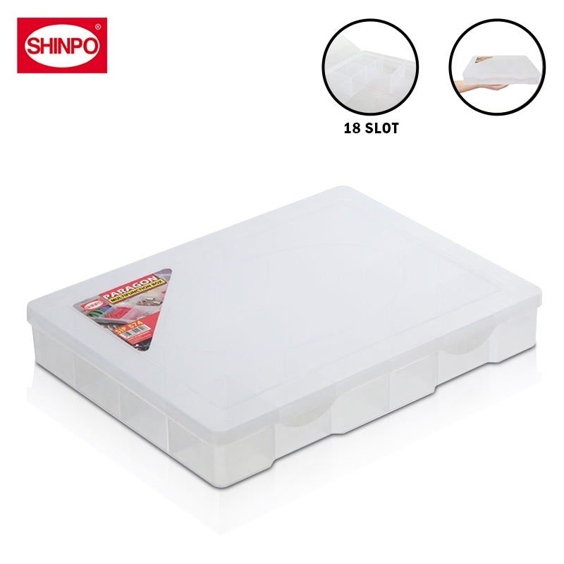 Jual SHINPO Kotak Penyimpanan Pernak-Pernik 18 Sekat Paragon ...