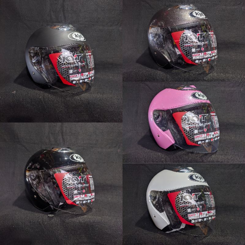 Jual Helm KYT JET Original Solid Polos Shopee Indonesia