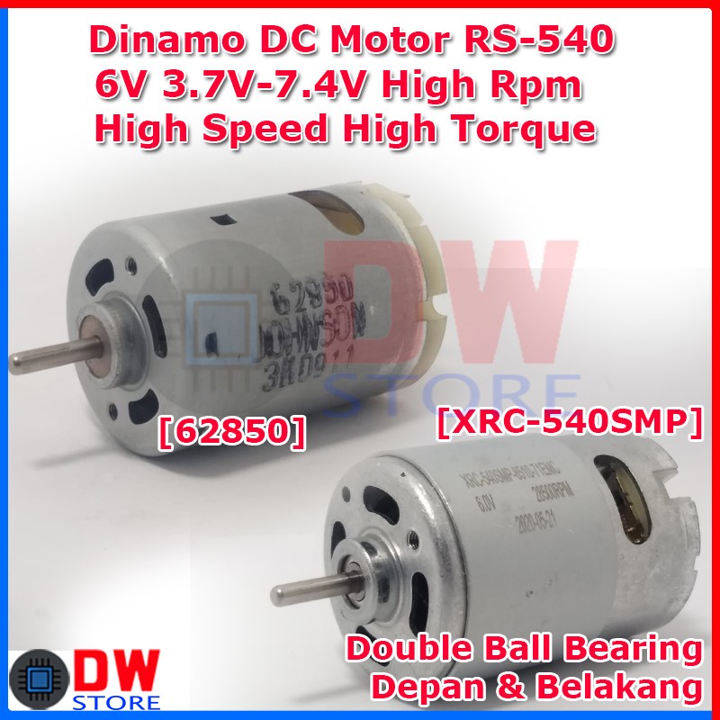 Jual Dinamo Dc Motor Rs Rs V V V V High Rpm Speed High Torque Shopee Indonesia