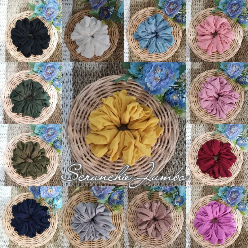 Jual SCRUNCHIE HIJAB JUMBO - CEMPOL RAMBUT / SCRUNCHIE / IKAT RAMBUT ...