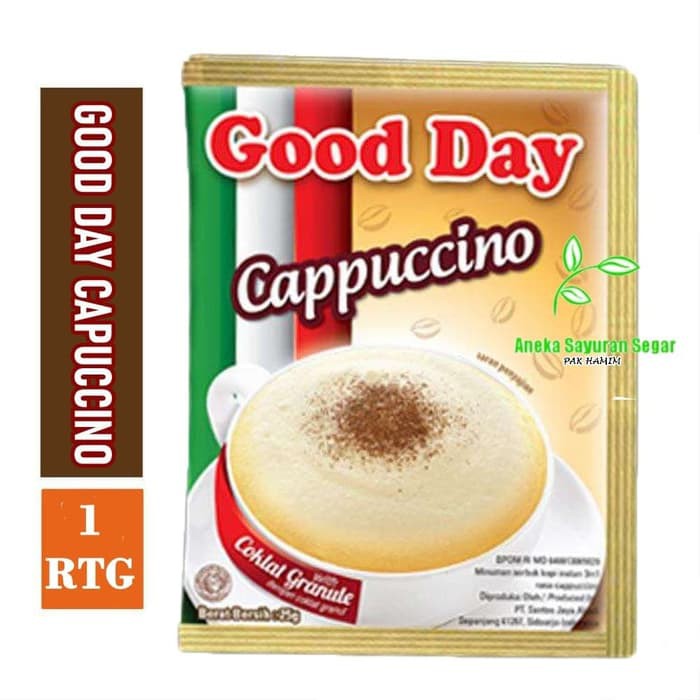 Jual Grosir TERMURAH Good day Cappucino Kopi Instant 3 In 1 1 Renteng