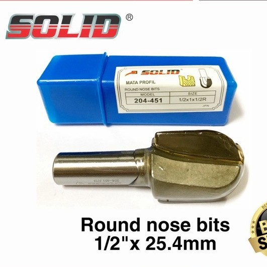 Jual Mata router mata profil 204-451 round nose bits 25.4mm | Shopee ...