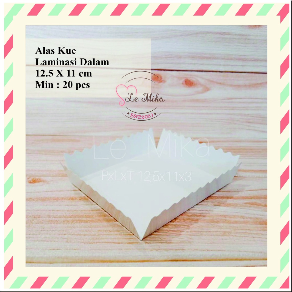 Jual Alas kue / tatakan roti tawar cake tart uk 12.5x11 cm | Shopee ...