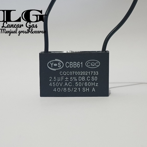 Jual Kapasitor Kipas Angin Regency/Sekai 2,5uf mikro Capasitor 2.5uf