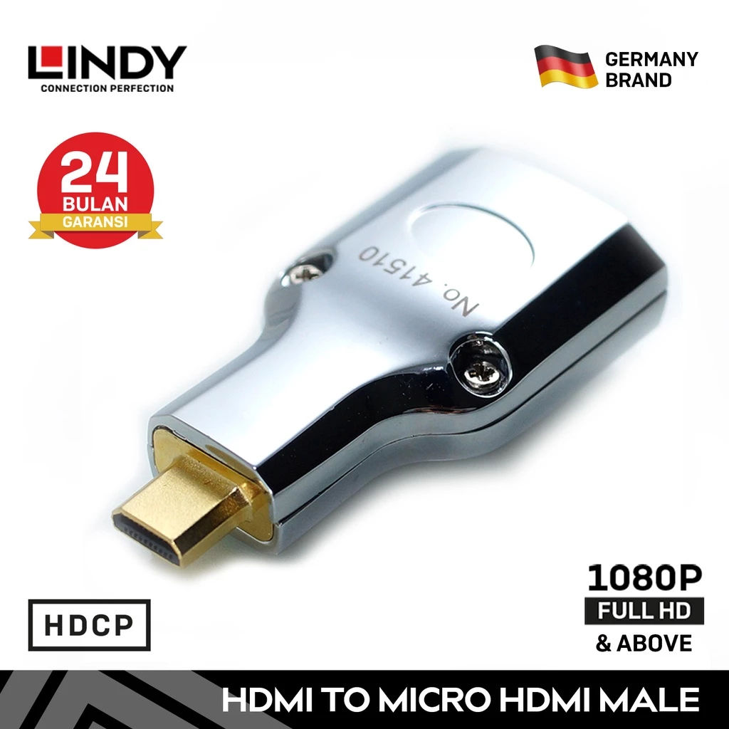 LINDY 41510 Konektor Part Adapter Female HDMI to Micro HDMI Male