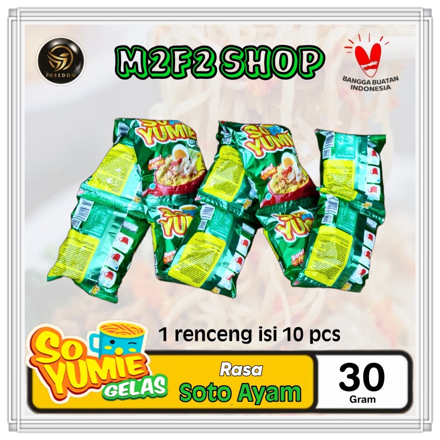 Jual Mie Gelas So Yumie Instant Kuah Soto Ayam Sachet 30 Gr Kemasan Renceng Shopee Indonesia 6572