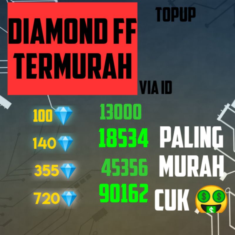 Jual diamond free fire termurah diamond ff Shopee Indonesia