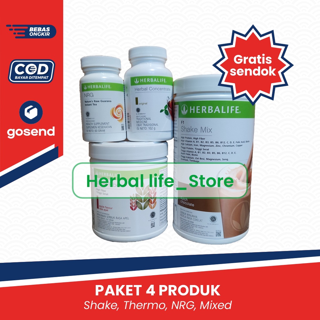 Jual Herbalife Shake Original-herballife Paket-teh Herbalife | Shopee ...