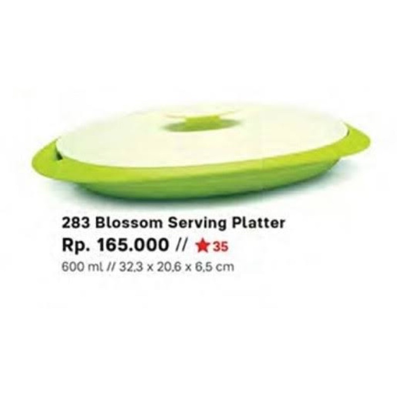 Serving shop platter tupperware