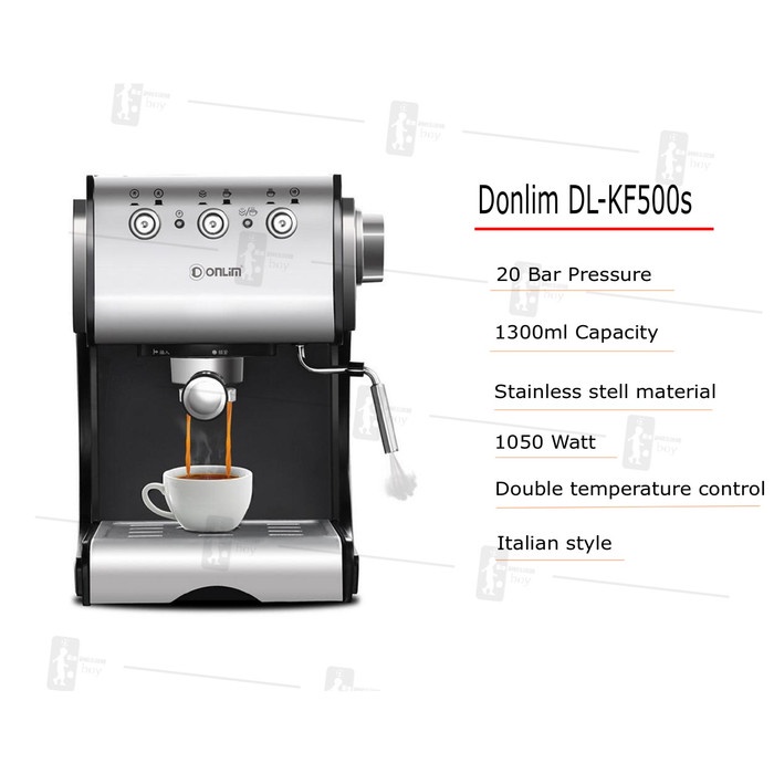 Jual Donlim DLKF500S Coffee Machine Rumahan SemiAutomatic Espresso 20