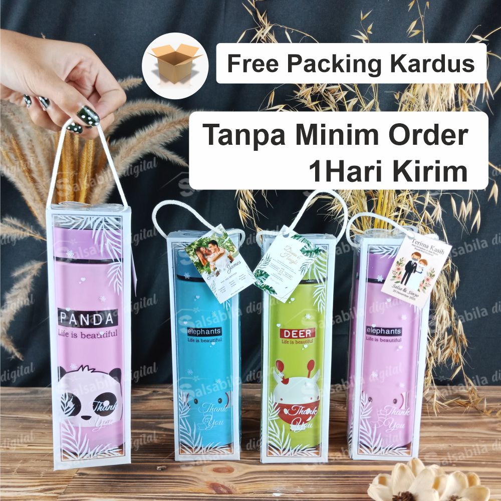 Jual Minim 50pcs Botol Kaca Animal Karakter Botol Minum Kaca Souvenir