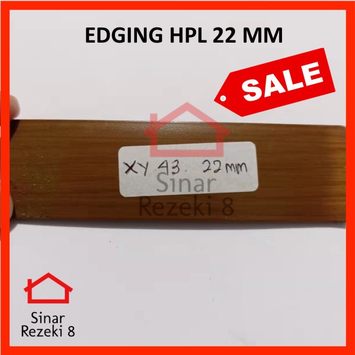 Jual Edging HPL XY 43 22 mm x 2 mm / Coklat Serat Urat Kayu Wood taco ...