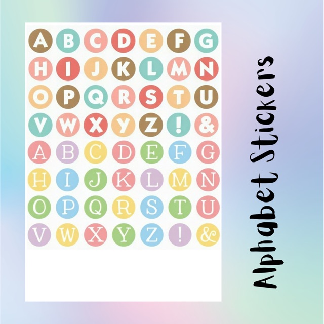 Jual Sticker Alphabet | Shopee Indonesia