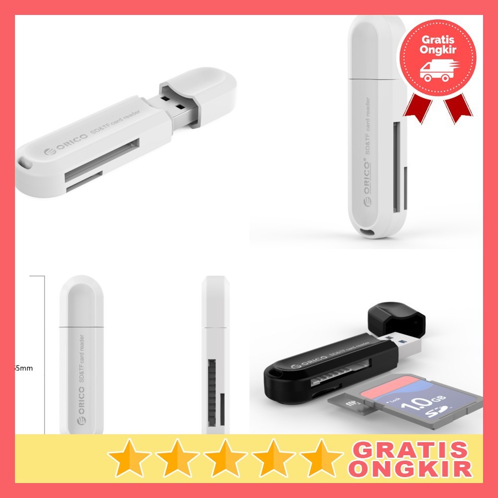 Jual Orico Memory TF/SD Card Reader USB 3.0 CRS21 White Shopee