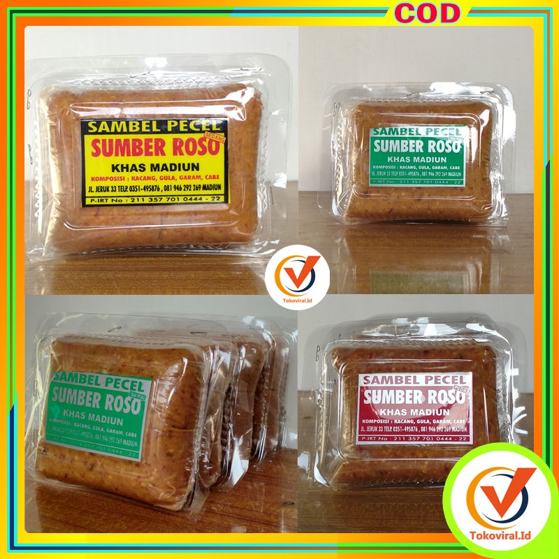 Jual Sambal Pecel Sumber Roso Khas Madiun / Bumbu Pecel Madiun / Sambel ...