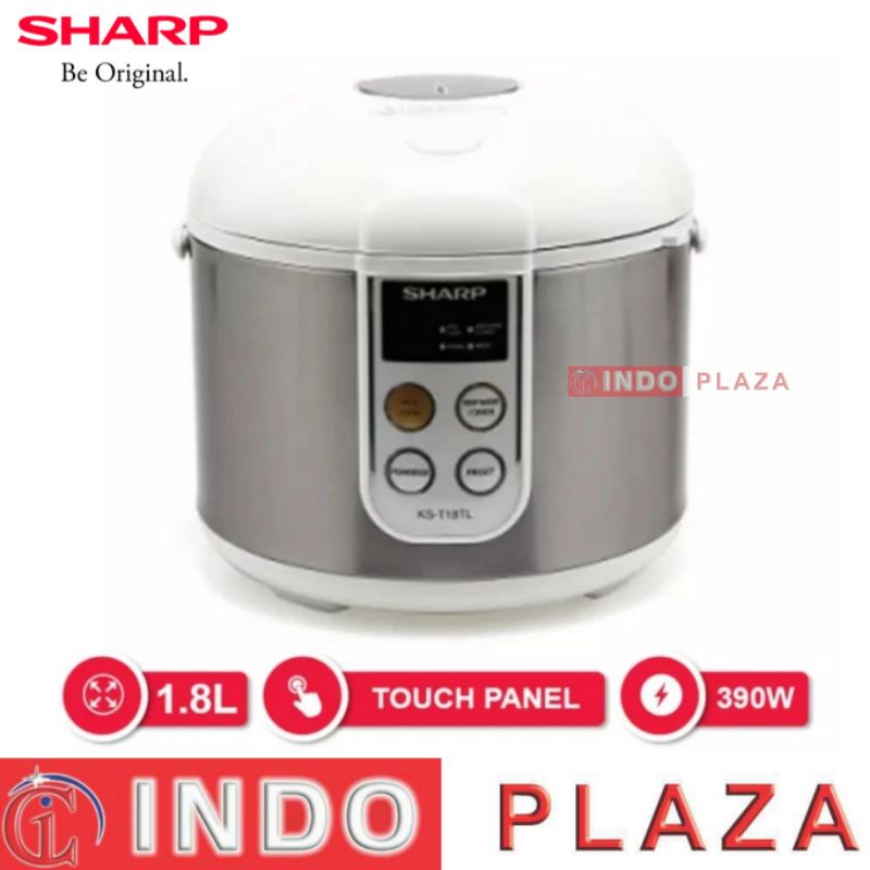 Jual RICE COOKER SHARP KS-T18TL 1.8 Liter 4 in 1 TOUCH PANEL | Shopee ...