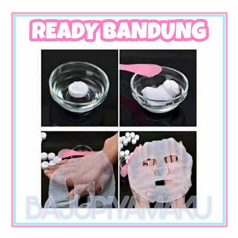 Jual COMPRESSED PAPER MASK SHEET / TABLET MASK / MASKER KERTAS / DIY ...