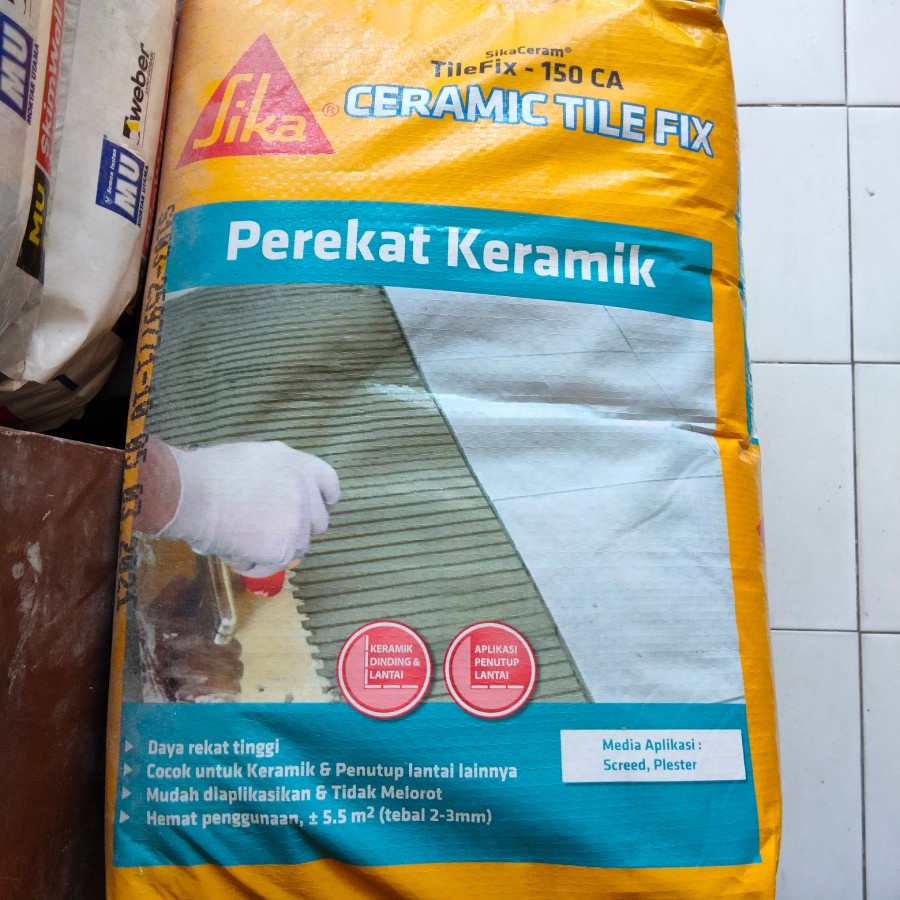 Jual Sika Ceram Tile Fix Semen Instan Perekat Keramik Kg Shopee Indonesia