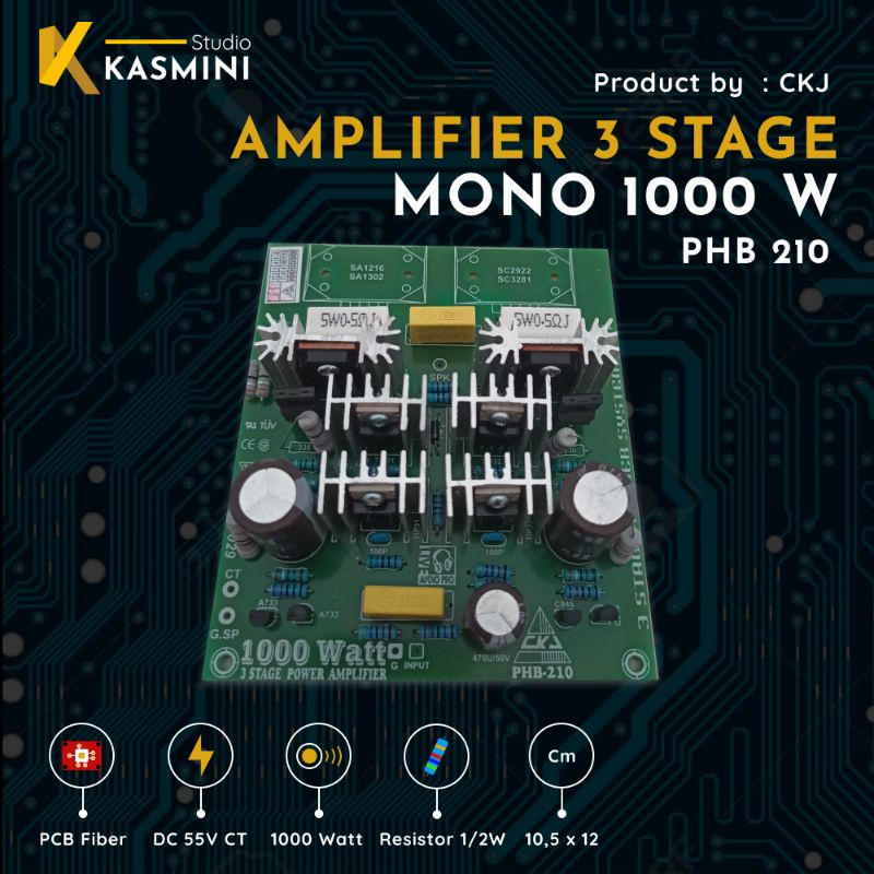 Jual Kit Power Amplifier 3 Tingkat 1000 Watt Mono | Shopee Indonesia