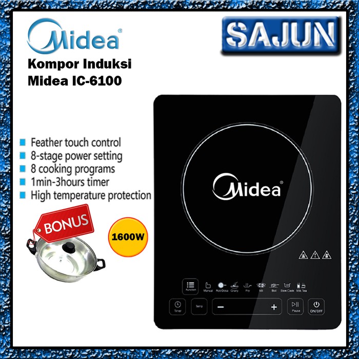 Jual Kompor Induksi Midea IC-6100 - Induction Cooker Midea | Shopee ...