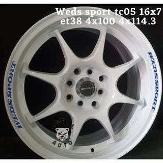 希少！ウェッズスポーツ 16インチ 7J＋42 TC-05 希少！ウェッズ