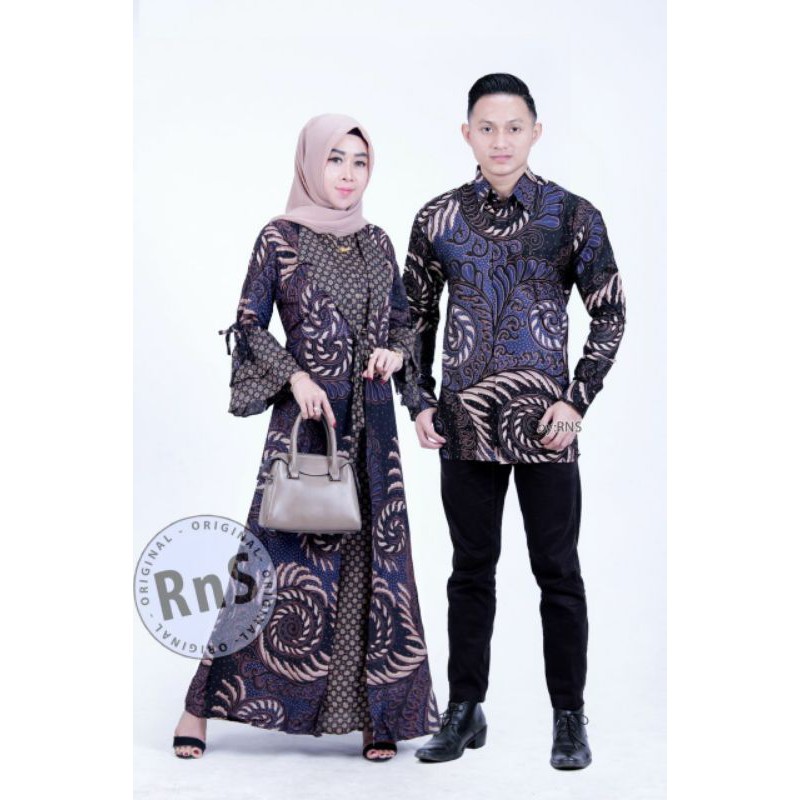 Jual Baju Batik Couple Muslim Matt Katun Dolby Doby Original Kemeja