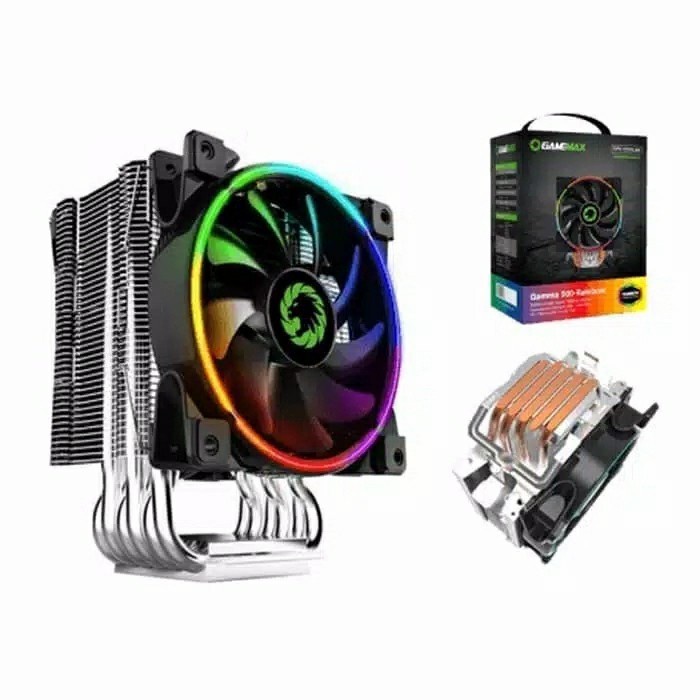 Jual GAMEMAX GAMMA 500 Rainbow Fan CPU Cooler Fan Processor A RGB ...