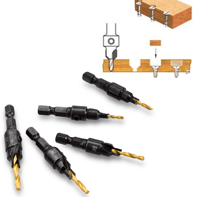 Jual Mata Bor Skrup Countersink Pilot Pcs Set Hss Drill Bit Chamfer Tfw Shopee Indonesia