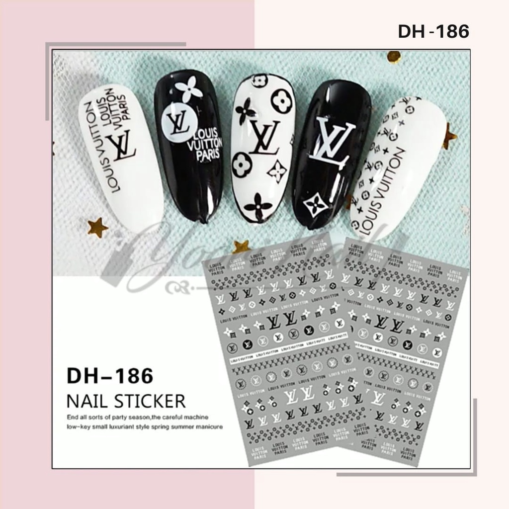 Sticker Louis Vuitton Black/White DH-186