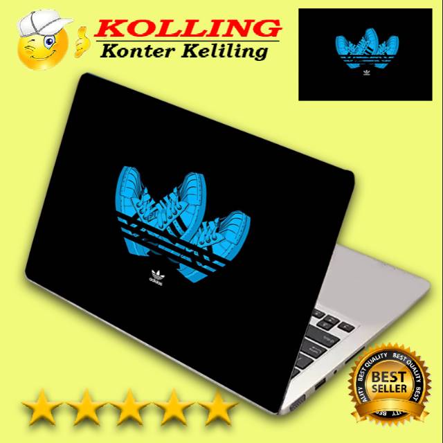 Jual Garskin Laptop adidas blue shoes Skin Laptop Stiker Laptop
