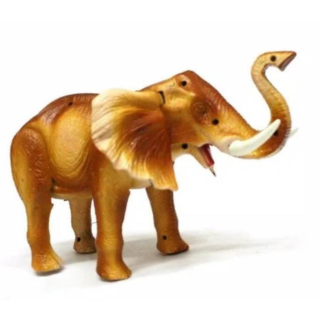 Jual Mainan Hewan Gajah Berjalan Baterai Bergerak dan Bersuara Mainan