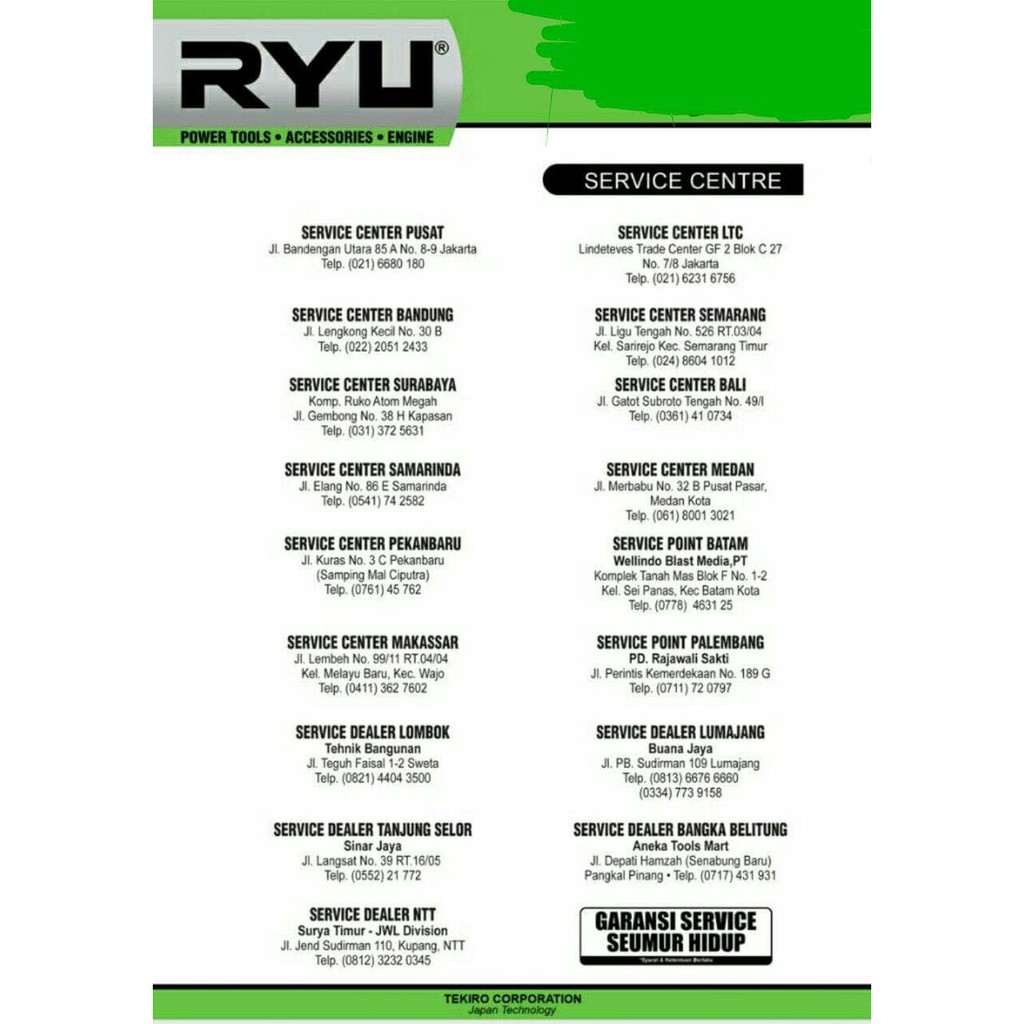 Jual RYU GENERATOR GENSET 1500 RG 500-1 | Shopee Indonesia