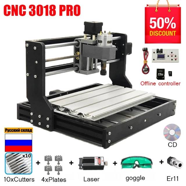 Jual CNC ROUTER 3018 mini mesin CNC PCB Milling with spindle iklan ...