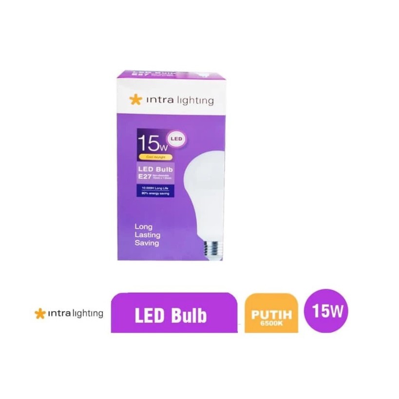 Jual Lampu Bohlam Led Intra Lighting Watt E Putih Quality Osram Shopee Indonesia