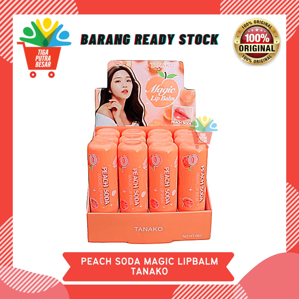 Jual TANAKO PEACH SODA MAGIC LIP BALM ORIGINAL THAILAND | Shopee Indonesia