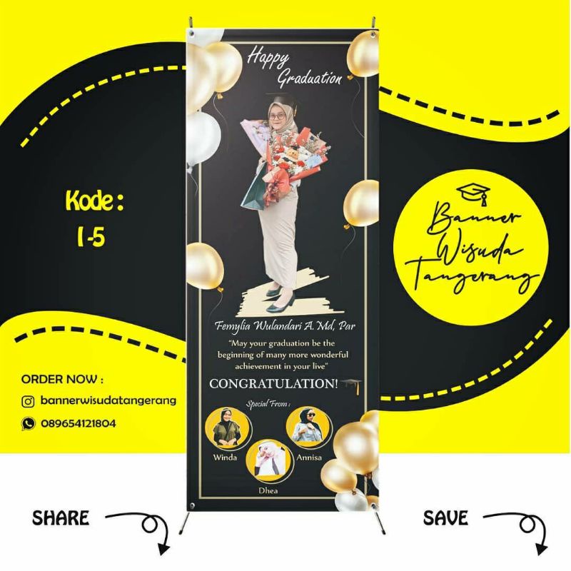 Jual Banner Wisuda Desain Banner Wisuda Xbanner Wisuda Shopee Indonesia