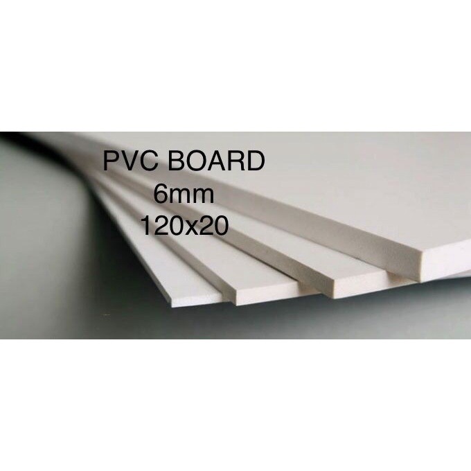 Jual PVC Board/ PVC Foam Board 6mm Ukuran 120x20 cm, 20 x 120 cm ...