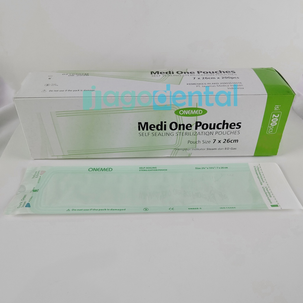 Jual DENTAL MEDIPOUCH / MEDI ONE POUCHES STERIL / PLASTIK STERILISASI