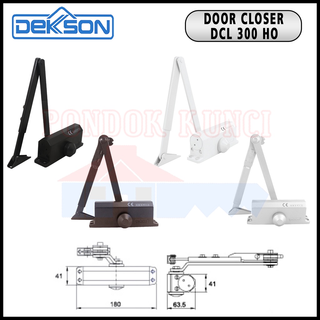 Jual Door Closer Dekson dcl 300 HO Penutup Pintu Otomatis Dekkson Hold Open Shopee Indonesia