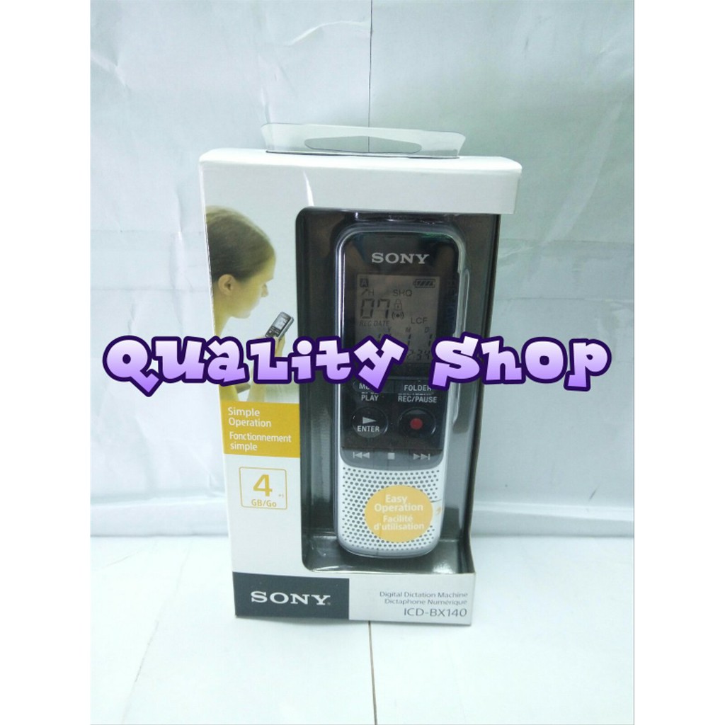 Jual SONY ICD BX140 4GB MP3 DIGITAL VOICE IC RECORDER ORIGINAL lop90 ...