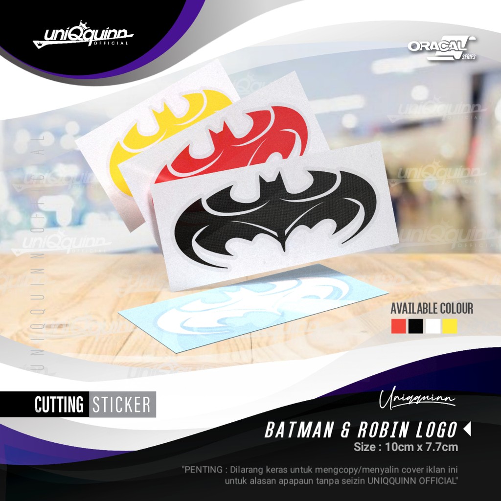 Jual UQ Stiker Batman | Cutting Sticker Batman | Stiker Robin | Stiker ...