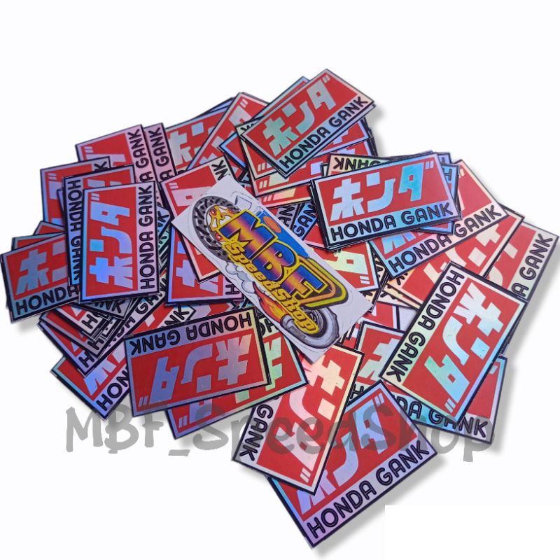 Jual Sticker Honda Gank Hologram Harga Perbiji Pcs Shopee Indonesia