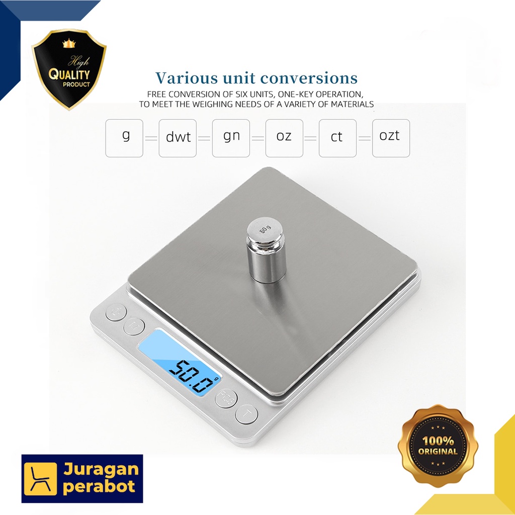 Jual Timbangan Dapur Mini Digital Scale 0.1g Timbangan Kue Roti Bolu ...