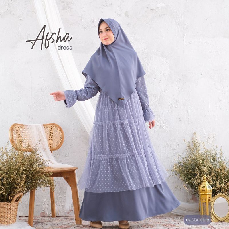 Jual AFSHA GAMIS TILE MEWAH PESTA BRUKAT REMAJA ORI BY RISKIRICH(GAMIS ...