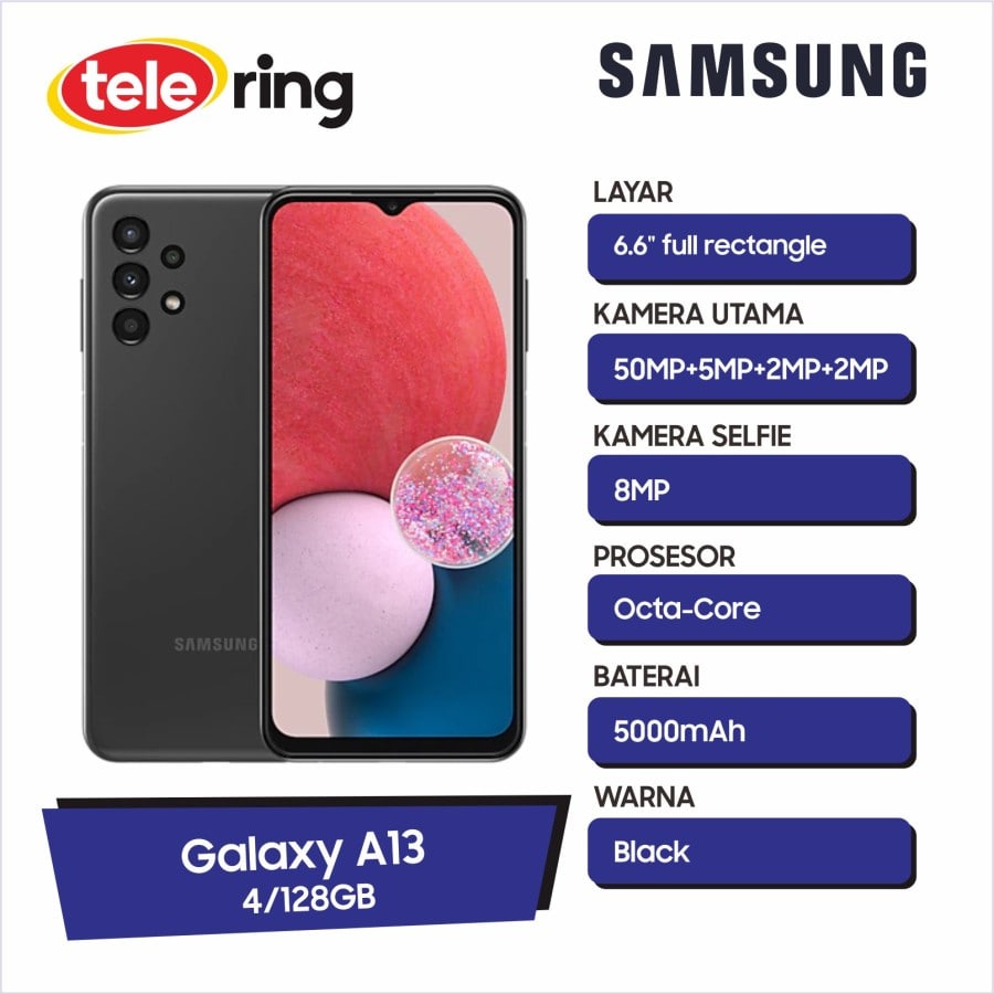 Jual Samsung Galaxy A13 4/128GB Black | Shopee Indonesia