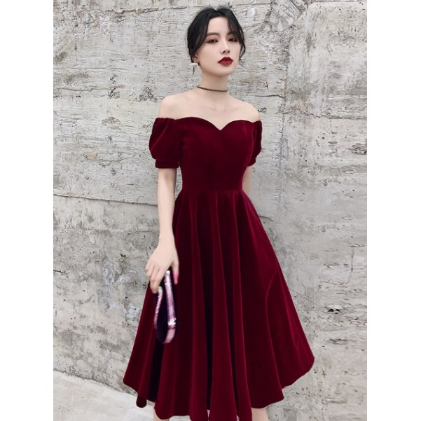 2021 Short Evening Dresses Off Shoulder Prom Dresses Women Formal Party Night 2021