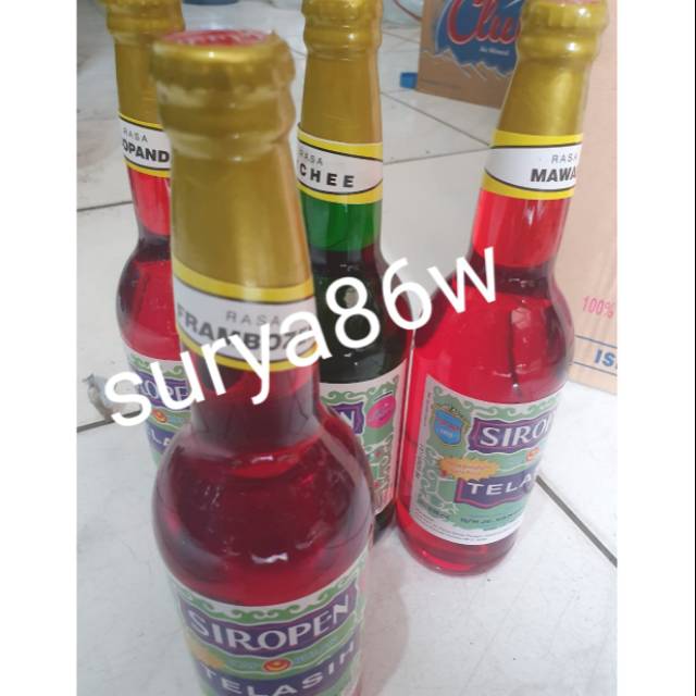 Jual GOJEK GRAB 1 BOTOL TELASIH siropen rasa mawar atau framboze atau ...