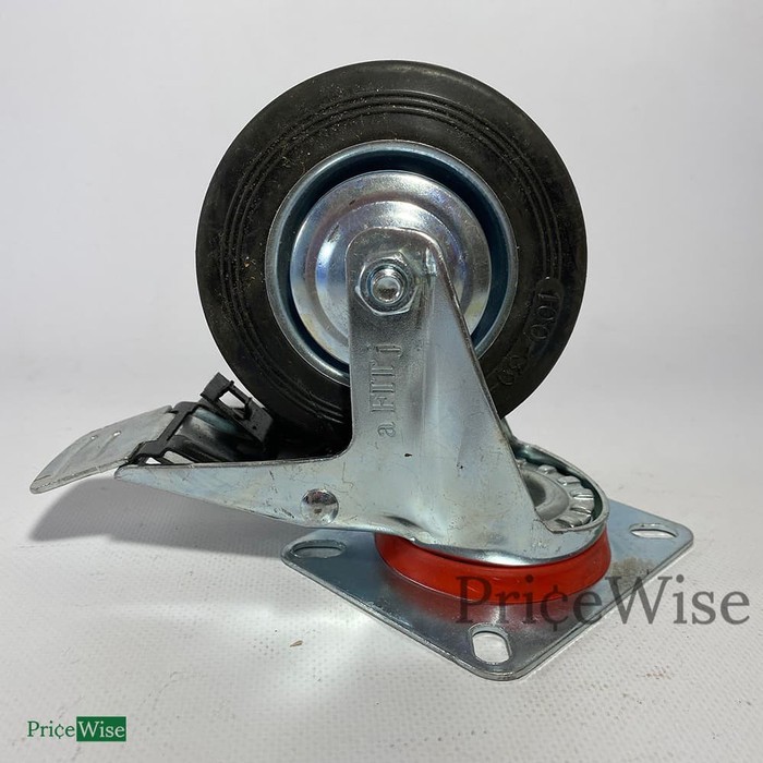 Jual Roda Karet Hidup Rem Roda Gepeng Trolley Etalase Shopee