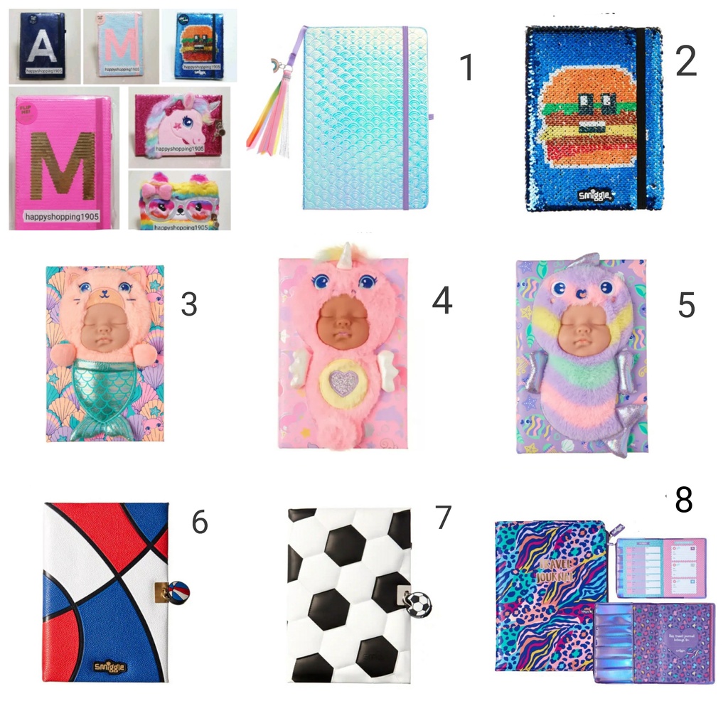 Jual SUPER SALE ! Smiggle Diary Fluffy Lockable or Sequin Smiggle Notebook Shopee Indonesia