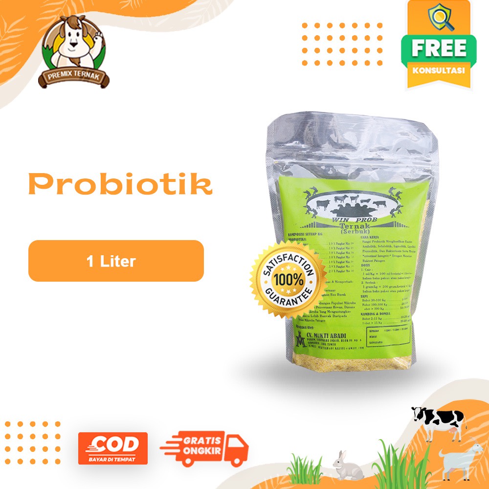 Jual WIN PROB KERING 1 KG Probiotik Ternak Untuk Fermentasi Pakan Probiotik Konsentrasi